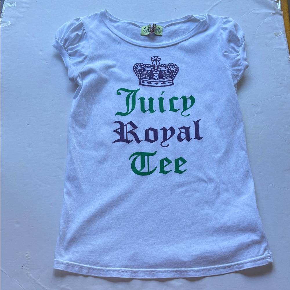 Y2k Juicy Couture Rare Vintage Graphic Tee Short Sleeve OG Love P&G Large Royal - Picture 3 of 16